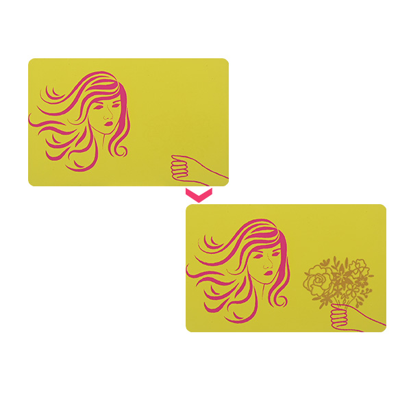 NFC光變智能卡NFC遇紫外線變色智能卡